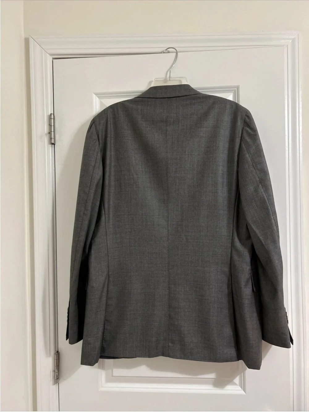 SuitSuppy Ethomas Hartford Men’s Pure Wool Super 150’s Grey Blazer Size 52/42